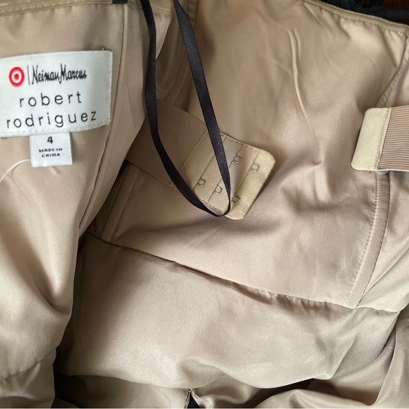 Robert Rodriguez Strapless Party Black Lace Cocktail Dress Size 4 Brand - Picture 6 of 11